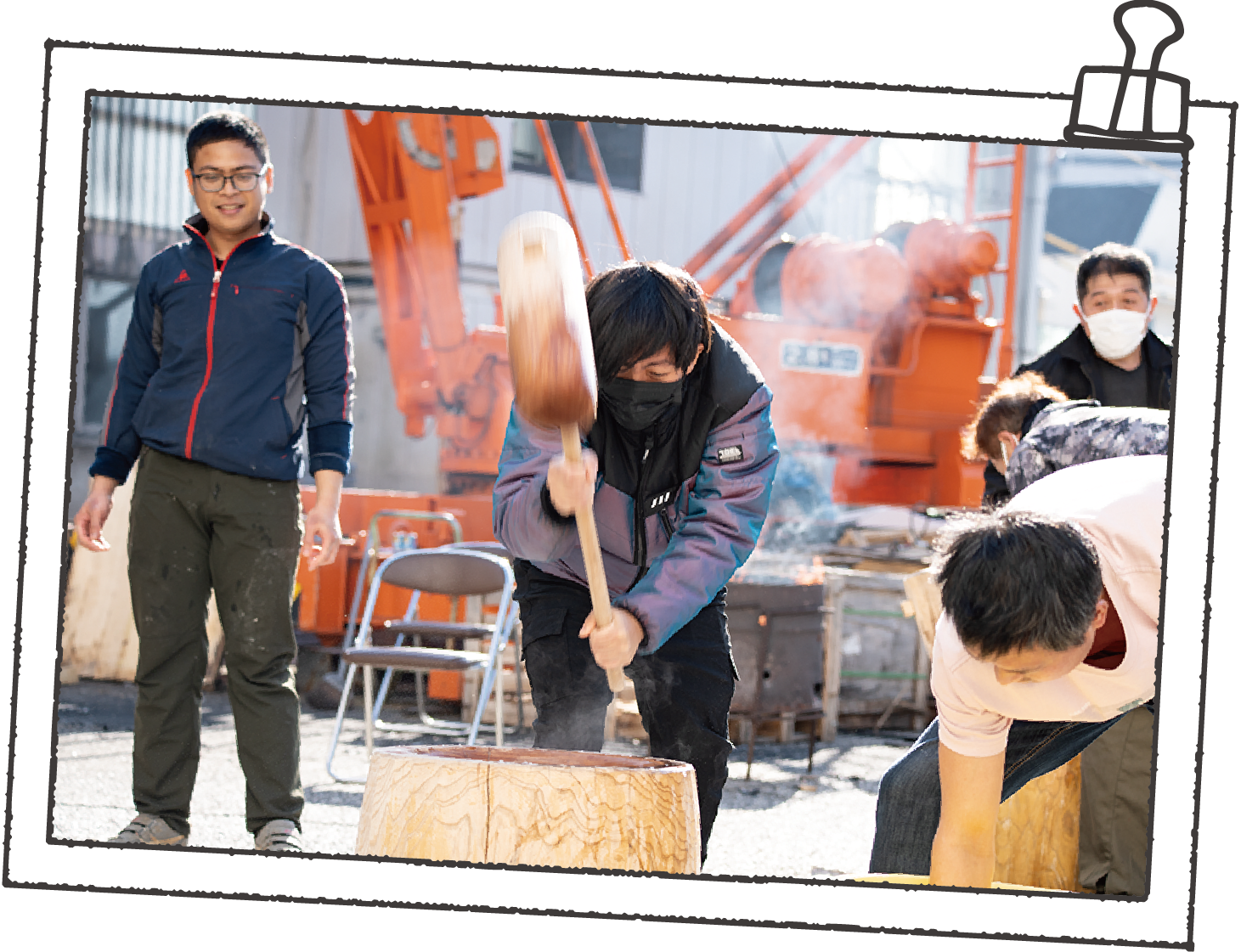 杵さばきも板についている