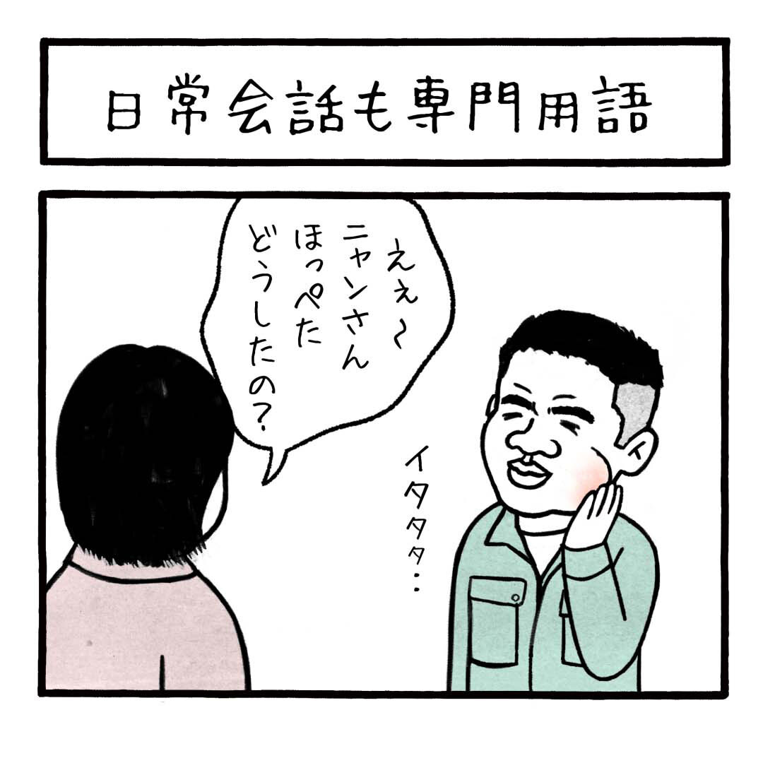 日常会話も専門用語