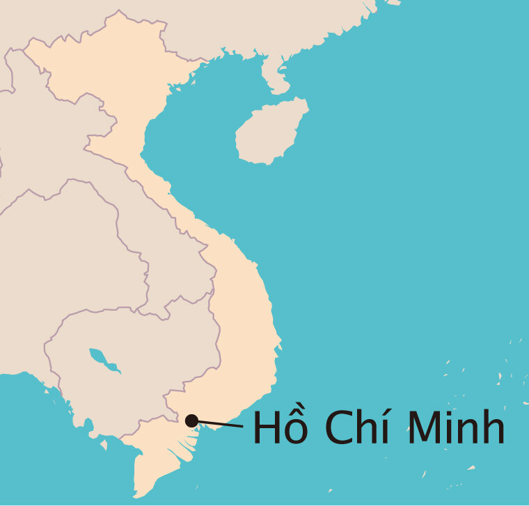 ベトナム Hồ Chí Minh 地図