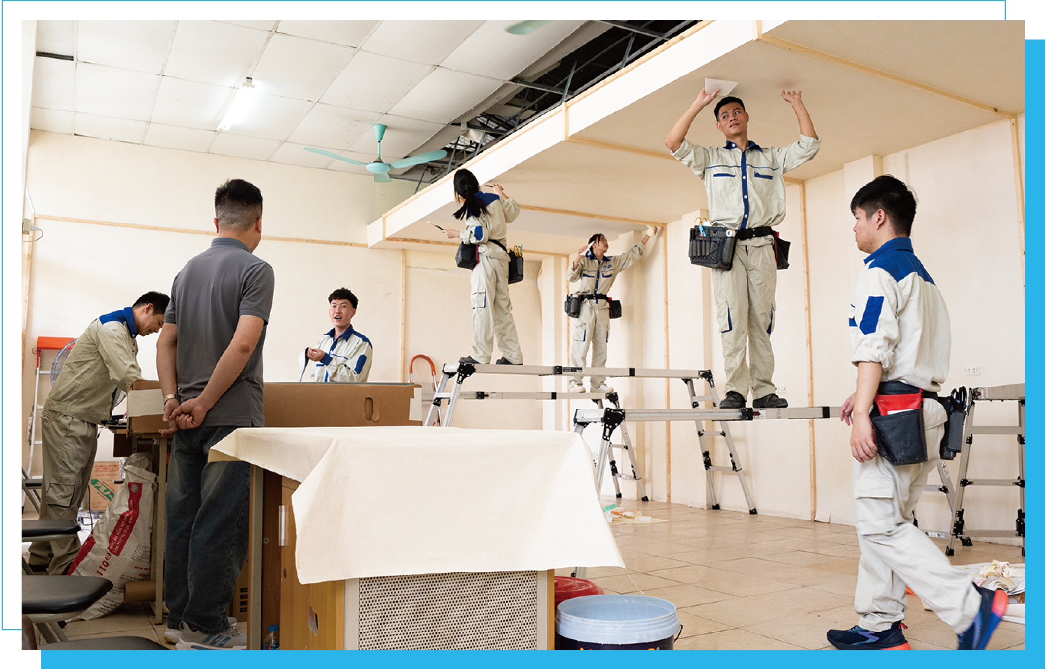 技能訓練では“日本式”の作業方法を教えている