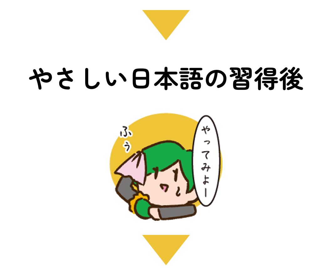 やさしい日本語の習得後